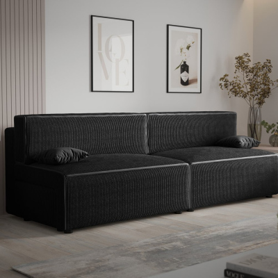 Stilvolles Sofa mit Stauraum RADANA – schwarz 1