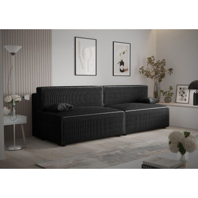 Stilvolles Sofa mit Stauraum RADANA – schwarz 1