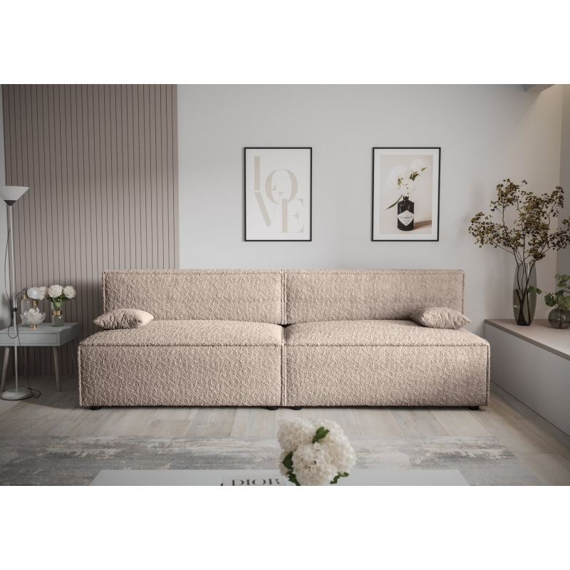 Stilvolles Sofa mit Stauraum RADANA – hellbraun 1