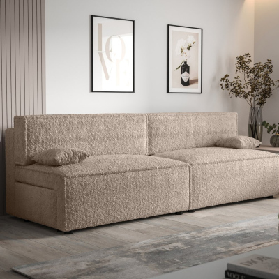 Stilvolles Sofa mit Stauraum RADANA – hellbraun 1