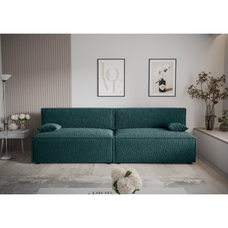 Stilvolles Sofa mit Stauraum RADANA – dunkelgrün