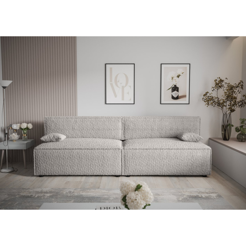 Stilvolles Sofa mit Stauraum RADANA – hellgrau