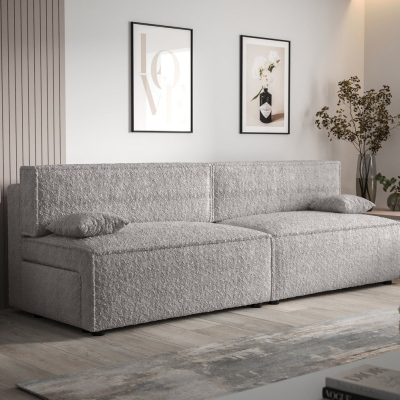 Stilvolles Sofa mit Stauraum RADANA – hellgrau