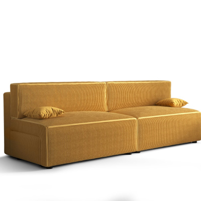 Stilvolles Sofa mit Stauraum RADANA – gelb