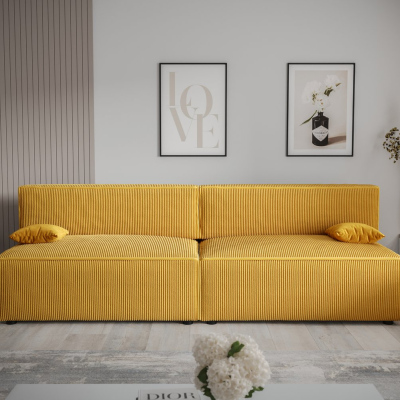 Stilvolles Sofa mit Stauraum RADANA – gelb