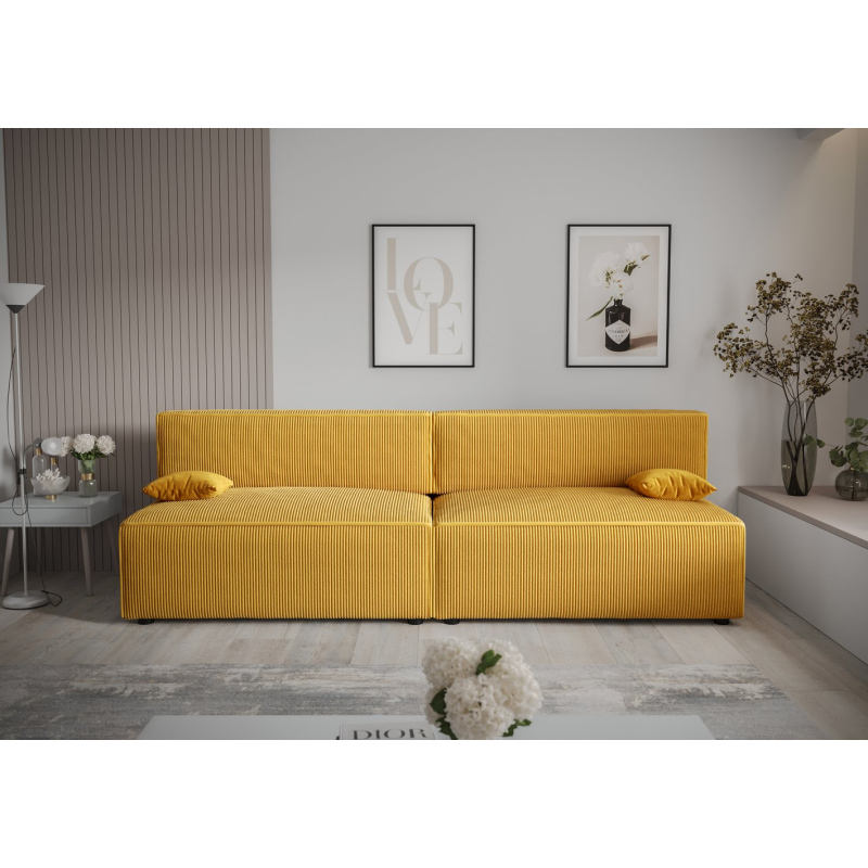 Stilvolles Sofa mit Stauraum RADANA – gelb