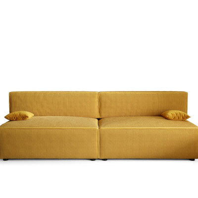 Stilvolles Sofa mit Stauraum RADANA – gelb