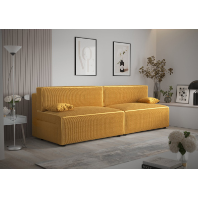 Stilvolles Sofa mit Stauraum RADANA – gelb