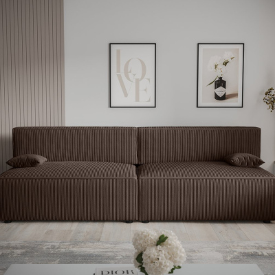 Stilvolles Sofa mit Stauraum RADANA – braun 2