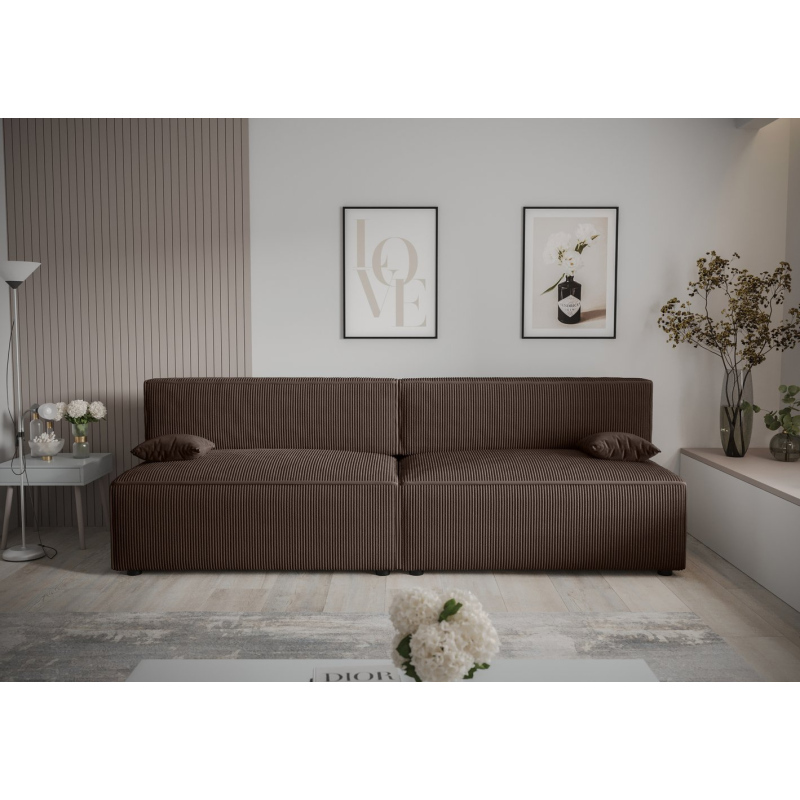 Stilvolles Sofa mit Stauraum RADANA – braun 2