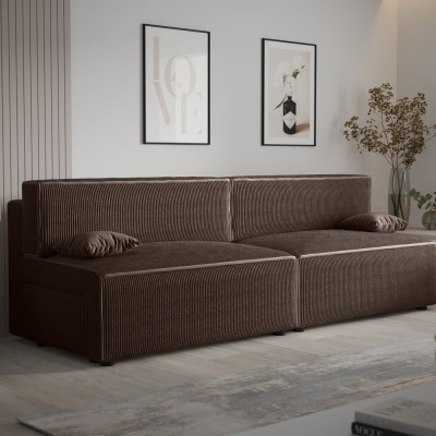 Stilvolles Sofa mit Stauraum RADANA – braun 2