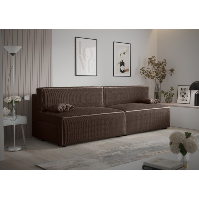 Stilvolles Sofa mit Stauraum RADANA – braun 2