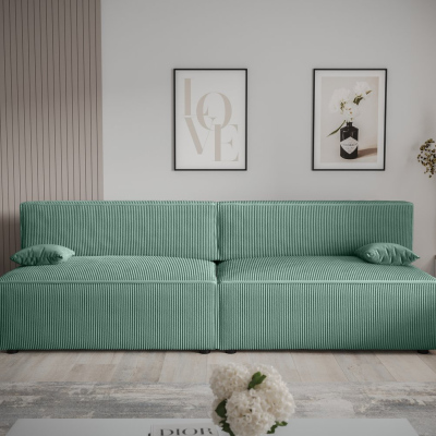 Stilvolles Sofa mit Stauraum RADANA – hellgrün