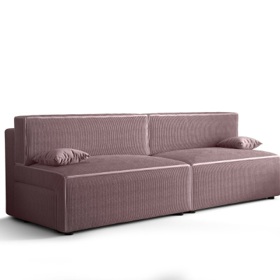 Stilvolles Sofa mit Stauraum RADANA – rosa