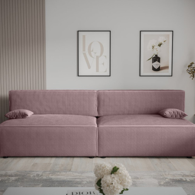 Stilvolles Sofa mit Stauraum RADANA – rosa