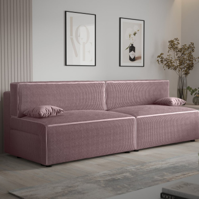 Stilvolles Sofa mit Stauraum RADANA – rosa