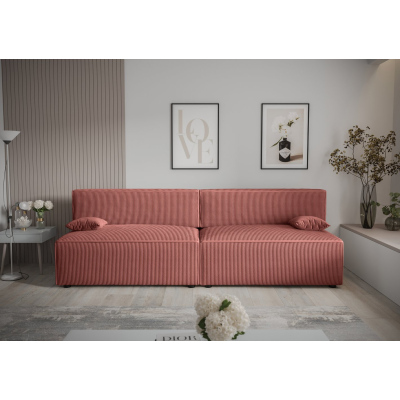 Stilvolles Sofa mit Stauraum RADANA – lachs