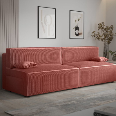 Stilvolles Sofa mit Stauraum RADANA – lachs