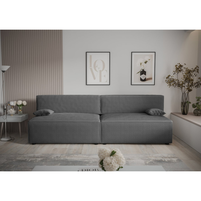 Stilvolles Sofa mit Stauraum RADANA – grau