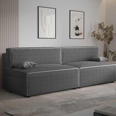 Stilvolles Sofa mit Stauraum RADANA – grau