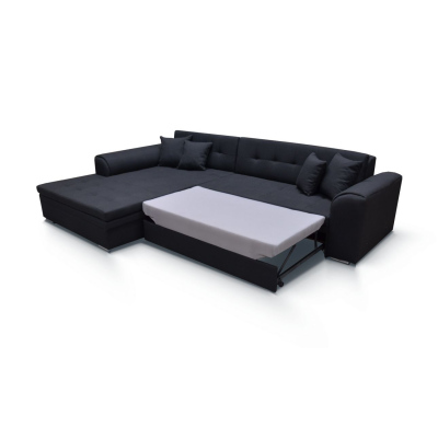 Ecksofa SANGITA – Schwarz/Grau