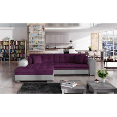 Ecksofa SANGITA – Grau/Lila