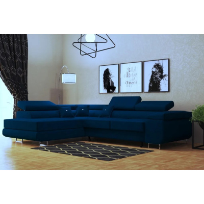 Designer-Couchgarnitur WILFRED – Blau 2