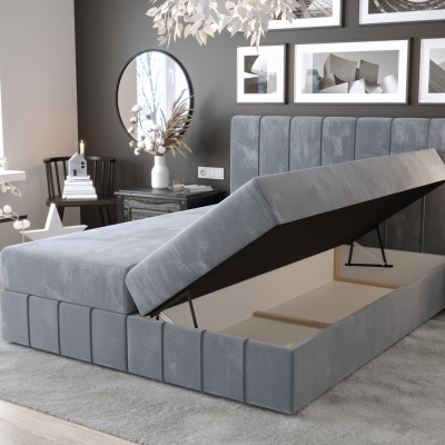 Boxspringbett MADLEN – 140x200, Grün