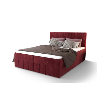 Boxspringbett MADLEN – 140x200, Rot