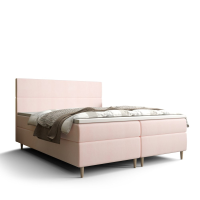 Kontinentales Doppelbett ANGELES – 140x200, rosa