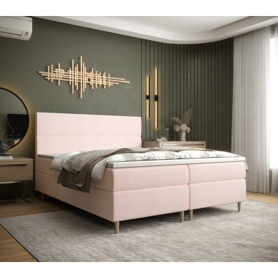 Kontinentales Doppelbett ANGELES – 140x200, rosa