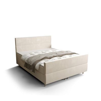 Kontinentales Doppelbett ANGELES PLUS – 140x200, beige