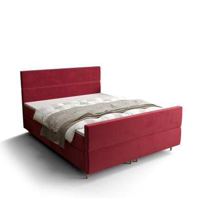 Kontinentales Doppelbett ANGELES PLUS – 140x200, rot