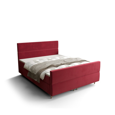 Kontinentales Doppelbett ANGELES PLUS – 140x200, rot