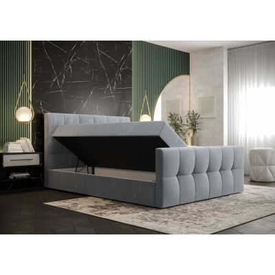 Elegantes Doppelbett ELIONE – 140x200, beige