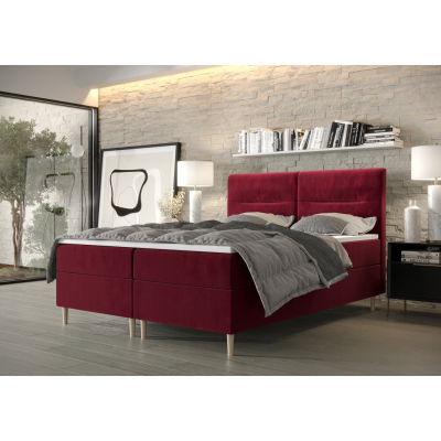 Amerikanisches Doppelbett HENNI – 140x200, Rot