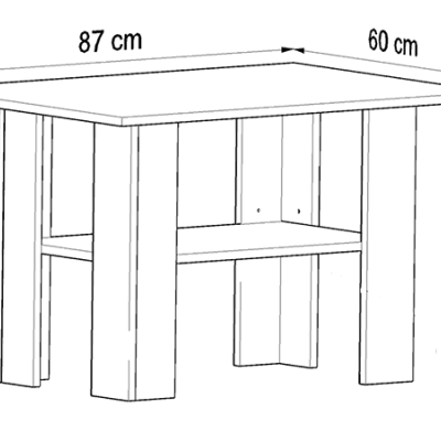 Couchtisch RAJA – weiß