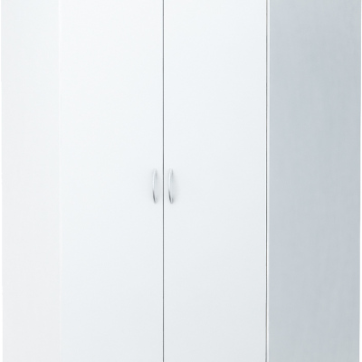 Eckkleiderschrank ZORICA – Breite 106 cm, Weiß