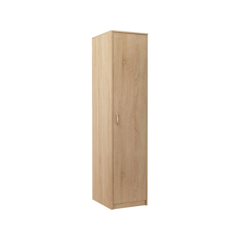 Schmaler Kleiderschrank SIMELA – Breite 45 cm, Eiche Sonoma