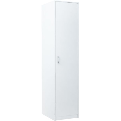 Schmaler Kleiderschrank SIMELA – Breite 45 cm, weiß