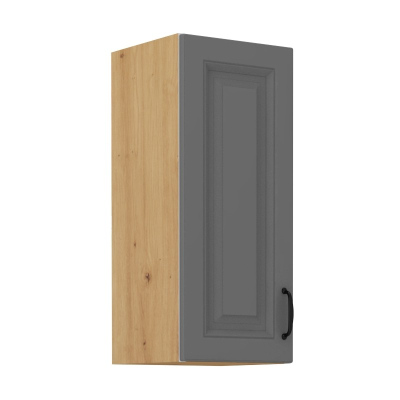 Küchenhängeschrank SOPHIA – Breite 30 cm, grau / Artisan-Eiche