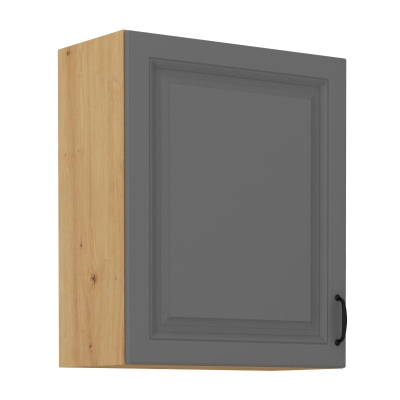 Küchenhängeschrank SOPHIA – Breite 60 cm, grau / Artisan-Eiche