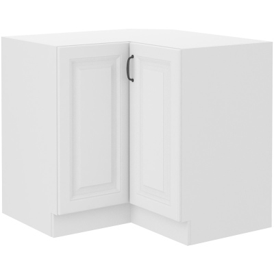 Unterer Eckschrank SOPHIA – 89x89 cm, Weiß