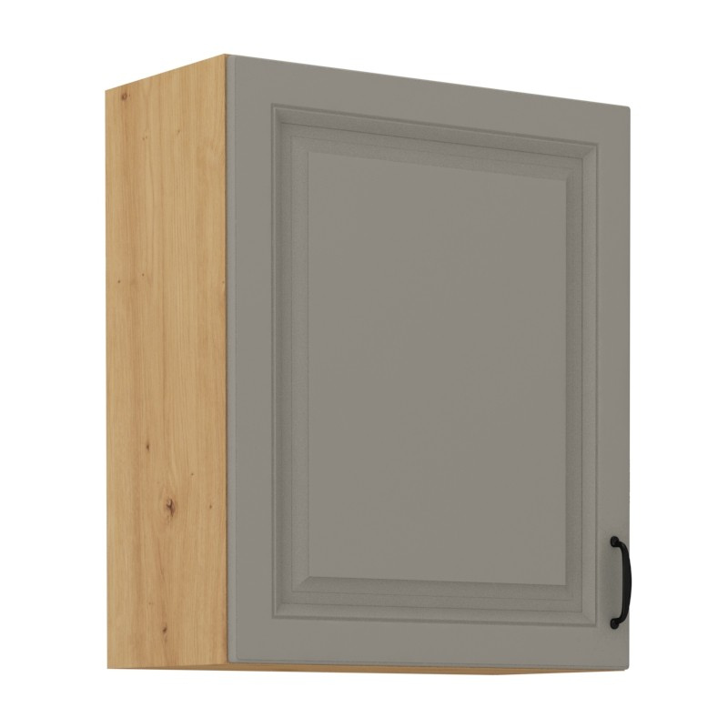 Küchenhängeschrank SOPHIA – Breite 60 cm, hellgrau / Artisan-Eiche