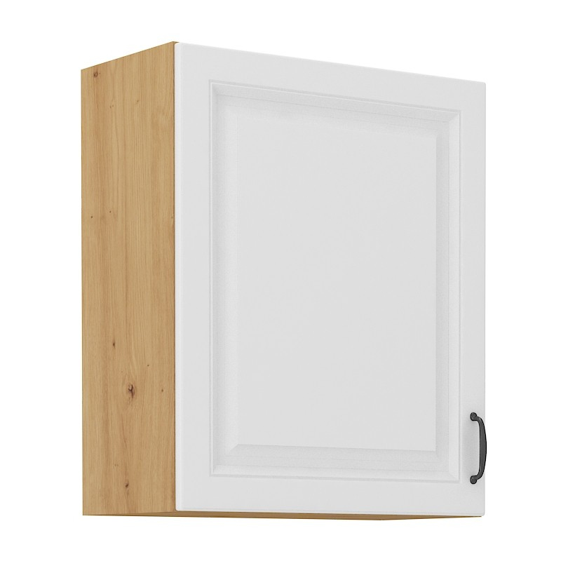 Küchenhängeschrank SOPHIA – Breite 60 cm, weiß / Artisan-Eiche