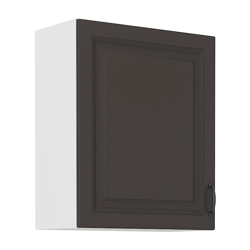 Küchenhängeschrank SOPHIA – Breite 60 cm, dunkelgrau / weiß