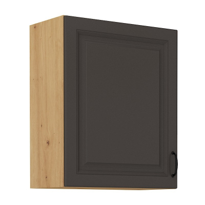 Küchenhängeschrank SOPHIA – Breite 60 cm, dunkelgrau / Artisan-Eiche