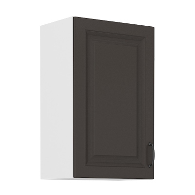 Küchenhängeschrank SOPHIA – Breite 45 cm, dunkelgrau / weiß