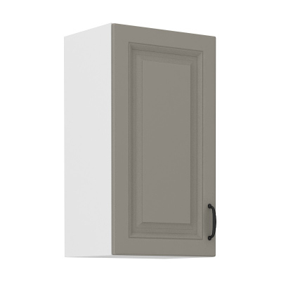 Küchenhängeschrank SOPHIA – Breite 40 cm, hellgrau / weiß