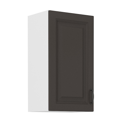 Küchenhängeschrank SOPHIA – Breite 40 cm, dunkelgrau / weiß